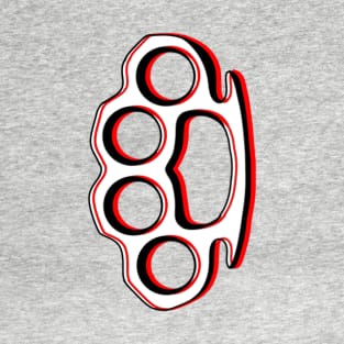 Brass Knuckles, Knuckle Duster, Tattoo Design T-Shirt